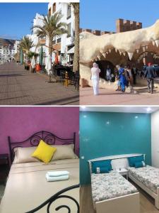 Postel nebo postele na pokoji v ubytování Appartement agadir centre