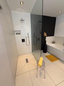 Ένα μπάνιο στο Apartment Himmelweit