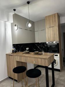 Η κουζίνα ή μικρή κουζίνα στο Panthera-Urban-Studio +10 φωτογραφίες