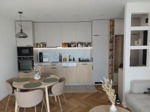 Køkken eller tekøkken på Gold Residence Apartman