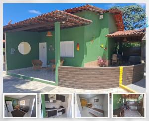 巴雷里尼亚斯Chalé Aconchego - Cond Porto dos lençois Barreirinhas的房屋照片的拼贴