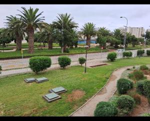 Κήπος έξω από το Departamento a pasos de la playa, Cap 6 personas