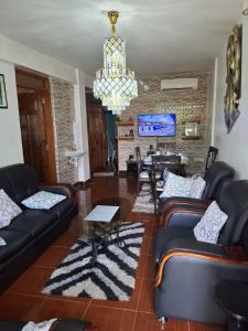 Et opholdsområde på P Square Apartment