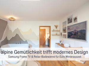 Billede fra billedgalleriet på Romantische Winter-Auszeit in Sachrang - Fewo Bergsteigerdorf mit Alpenblick & Relax-Badewanne i Aschau im Chiemgau