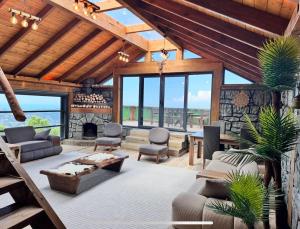 Χώρος καθιστικού στο Modatepe Bungalow & Otel