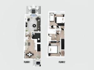 Κάτοψη του Near Ark Private Parking Patio 2 bed 1&half Bath