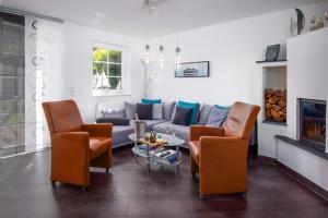 Χώρος καθιστικού στο Friesenhaus Greetsieler Grachten