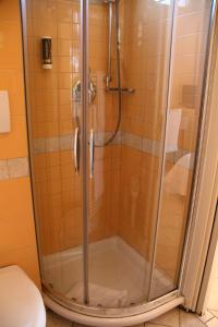 Koupelna v ubytování Alba Hotel