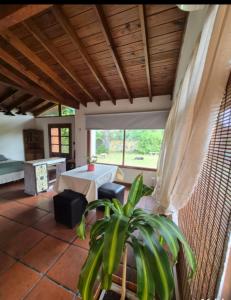 Ένα ή περισσότερα κρεβάτια σε δωμάτιο στο Cabaña Loft Los Grillos