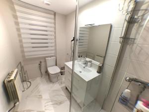 Et badeværelse på Pensión Múgica