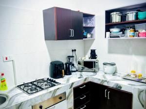 Η κουζίνα ή μικρή κουζίνα στο Saraville at Dansoman