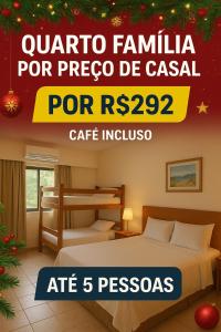 Ένα ή περισσότερα κρεβάτια σε δωμάτιο στο Pousada Villa Dom Carlos