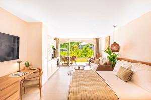 Χώρος καθιστικού στο Cosy bay studio peaceful stay near the beach