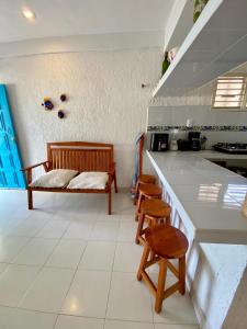 Nhà bếp/bếp nhỏ tại Barefoot bliss