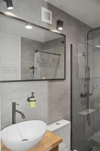 Ένα μπάνιο στο Apartment Hemsen