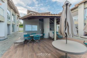 Balkón nebo terasa v ubytování Condomínio com Piscina a 900 m da praia, Imbassaí Top Flats - ITFs