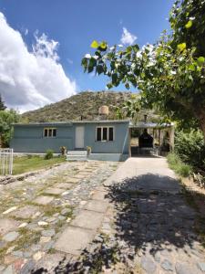 En generel udsigt til bjerge eller udsigt til bjerge taget fra feriehuset