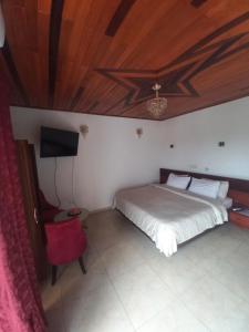 Ένα ή περισσότερα κρεβάτια σε δωμάτιο στο Jacobs Hôtel