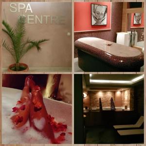 Family Hotel Delta في أوجنيانوفو: مجموعة من أربع صور لمركز سبا