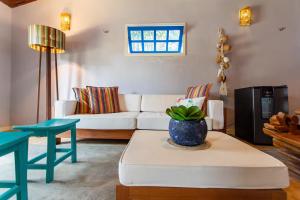 Χώρος καθιστικού στο Quarto em Villa Blu Jeri