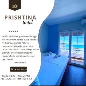 Ένα ή περισσότερα κρεβάτια σε δωμάτιο στο Hotel Prishtina Shengjin
