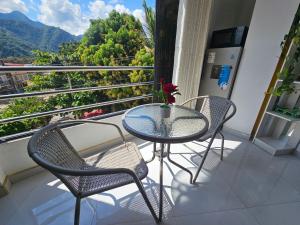 Nespecifikovaný výhled na hory nebo výhled na hory při pohledu z apartmánu