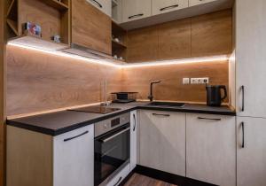 Η κουζίνα ή μικρή κουζίνα στο The Brick apartment +23 φωτογραφίες