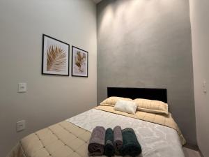 Ένα ή περισσότερα κρεβάτια σε δωμάτιο στο Loft Standard Andradina