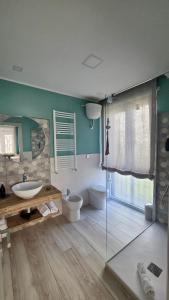 Koupelna v ubytování Da Delfina Affittacamere