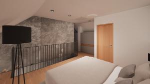 Ένα ή περισσότερα κρεβάτια σε δωμάτιο στο Hotel Sončno polje