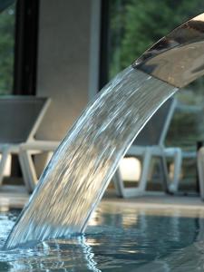 Phoenix Medical Resort في سكيدنيستا: نافورة مياه في وسط المسبح