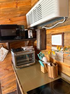 Kuchyň nebo kuchyňský kout v ubytování The Lion's Den + 15 fotografií