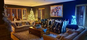 Χώρος καθιστικού στο Stud House in Private Country Estate near Bruton