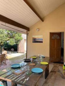 Patio nebo venkovní prostory v ubytování Maison de vacances à l'Océan