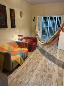 Χώρος καθιστικού στο Casa na vila de pescadores de Baixio +8 φωτογραφίες