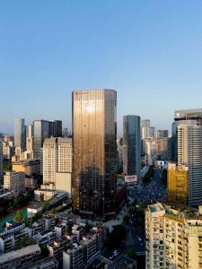 Γενική άποψη της πόλης Τσενγκντού ή θέα της πόλης από  αυτό το ξενοδοχείο