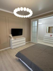 TV a/nebo společenská místnost v ubytování 4YOU Business class apartment