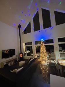 Μια τηλεόραση ή/και κέντρο ψυχαγωγίας στο Chalet Le Valkea - Spa & Mountain