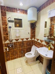 Koupelna v ubytování مريم للشقق المخدومه