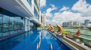 Πισίνα στο ή κοντά στο Sanya Shuangda Adelaide In Resort Hotel