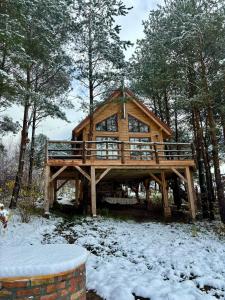 Το Iglasta chata τον χειμώνα