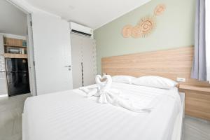 Ένα ή περισσότερα κρεβάτια σε δωμάτιο στο Charming 1-Bed Apt (T3- 629)