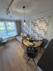 Χώρος καθιστικού στο Apartament Leśne Zacisze