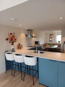 Køkken eller tekøkken på Het rode Boothuis