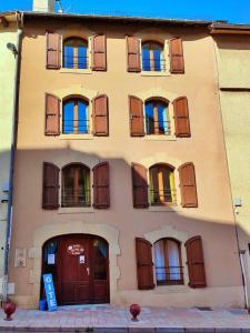 Bygningen som feriehuset ligger i