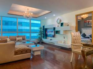 Χώρος καθιστικού στο Walk-Inn Centaurus Hotel Apartments Islamabad