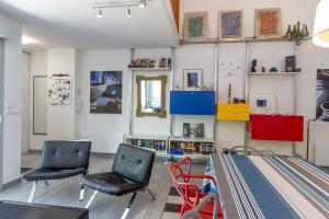 Χώρος καθιστικού στο Les Galets - Duplex avec jardin - 2 chambres et bureau