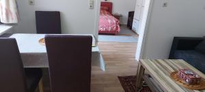 Khu vực ghế ngồi tại Ferienwohnung Schmidtke