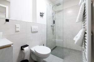 Koupelna v ubytování Kurpark Suites