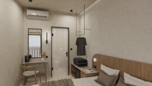 Χώρος καθιστικού στο Platanos Rooms